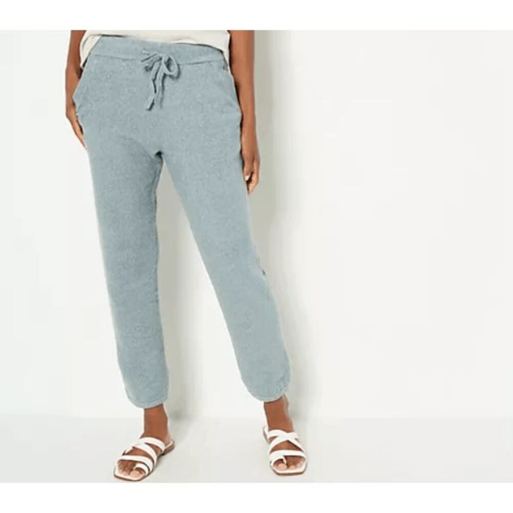 Barefoot Dreams Women's EcoChic Pull-on Jogger Pants Dusk cozy L NEW